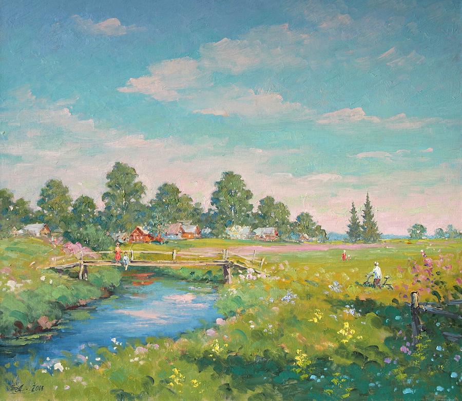Summer Painting - Lava river by Alexandrovsky Alexander