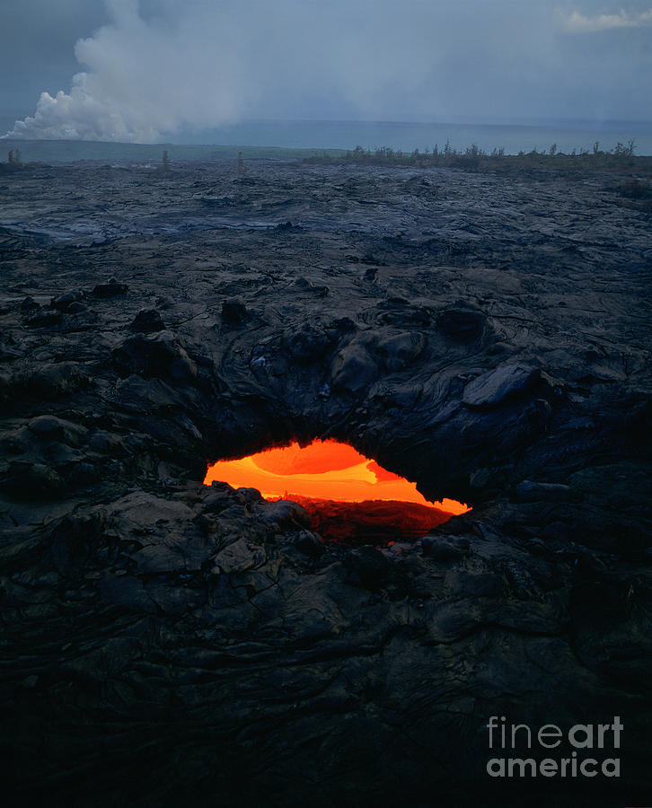 Hawaii Volcanoes National Park Photograph - Lava Tube, Kilauea Volcano, Hawaii by Douglas Peebles