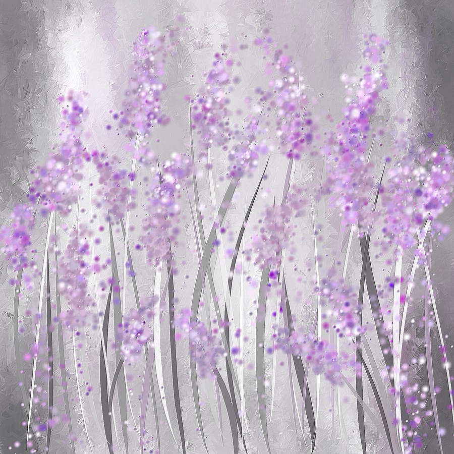 Lavender Art Painting by Lourry Legarde
