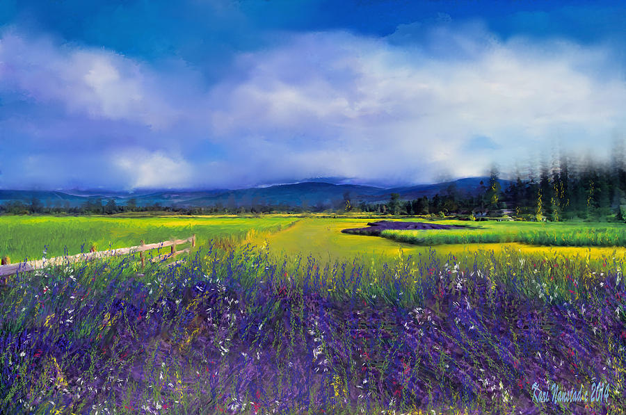 Lavender Blues Digital Art by Kari Nanstad