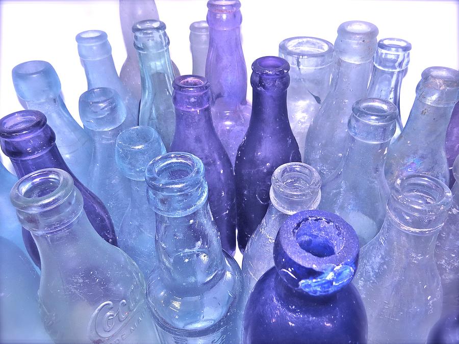 Lavender Bottles Photograph by Angie Mahoney