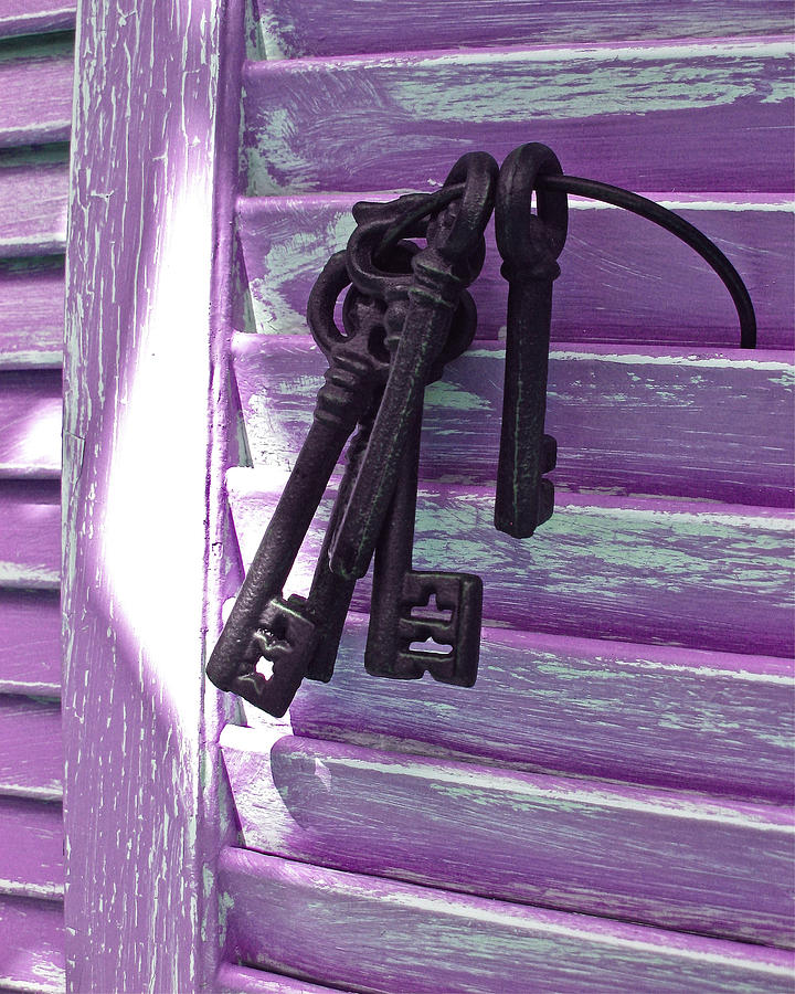 Lavender Cottage Keys Photograph by Angie Mahoney