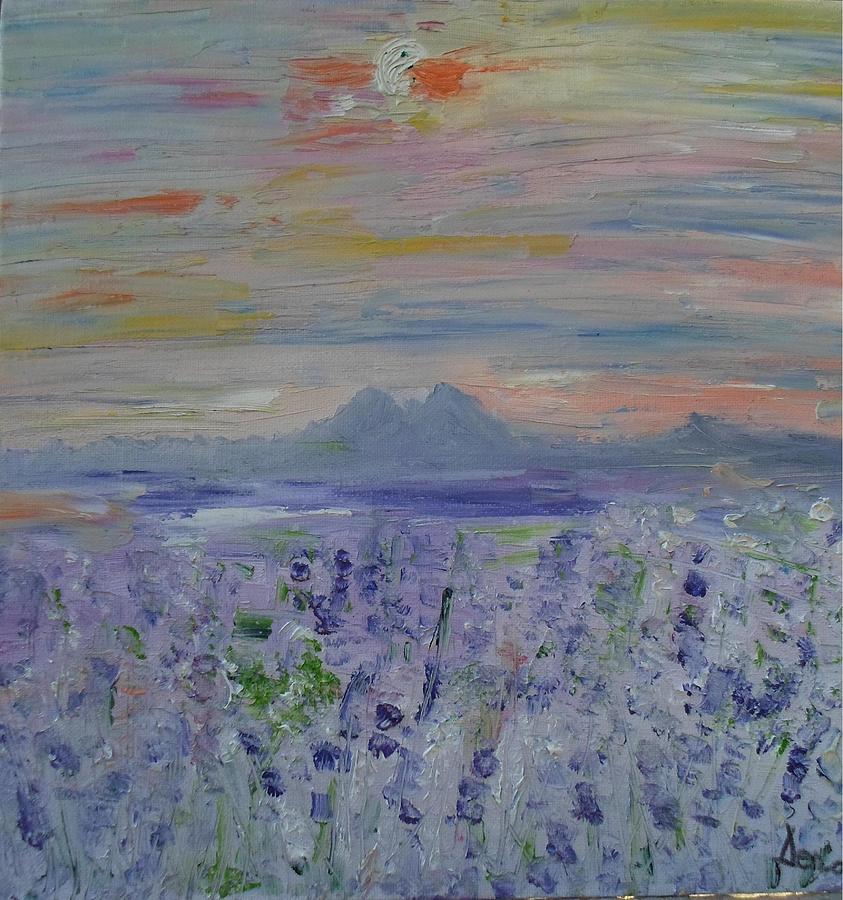 Impressionism Painting - Lavender by Daniela Nedelea