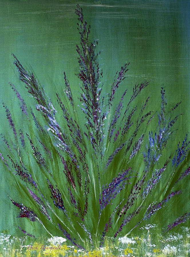 Lavender Painting by Dick Bourgault