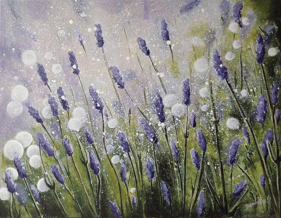 Nature Painting - Lavender by Dominika Stec