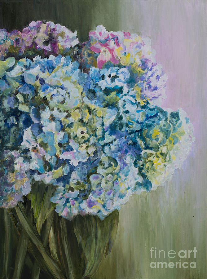 Lavender Glow Painting by Diane Fujimoto