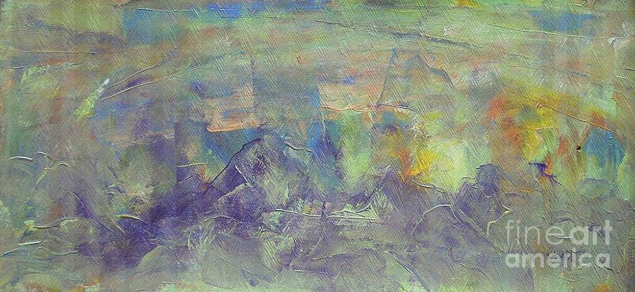 Landscape Painting - Lavender Hills by Dmitry Kazakov