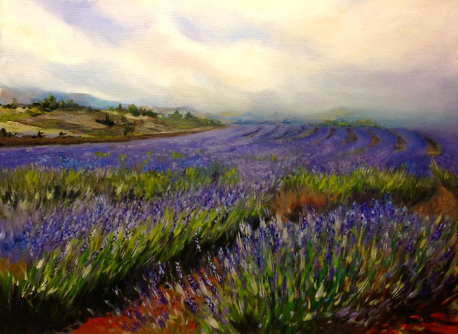 Lavender in Oil Painting by Lori Ippolito