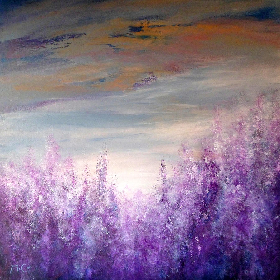 Lavender Painting by K McCoy