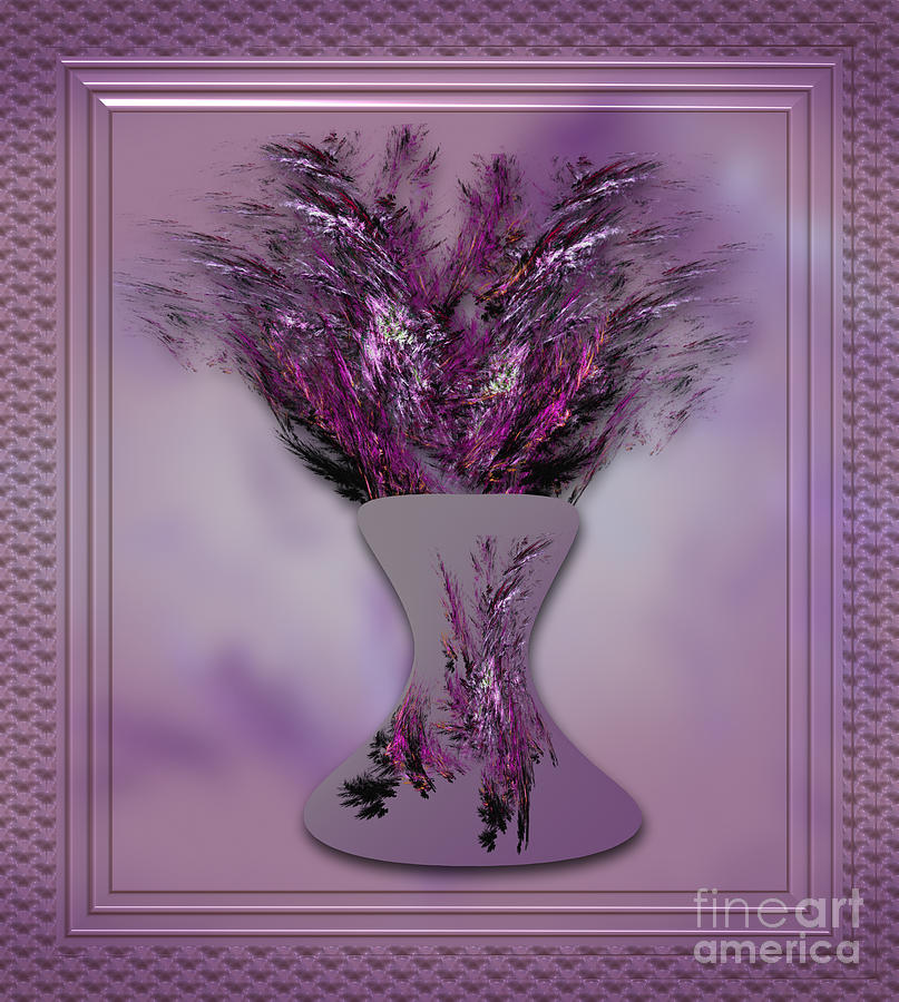 Lavender Vase Photograph by Shirley Mangini
