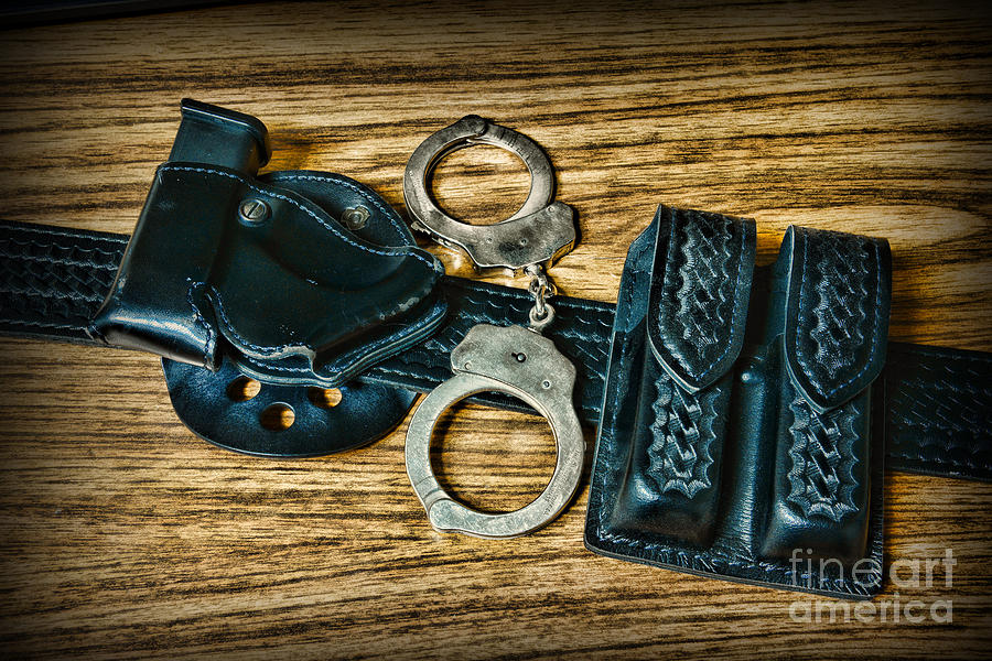 Hat Photograph - Law Enforcement - Police -Duty Belt by Paul Ward