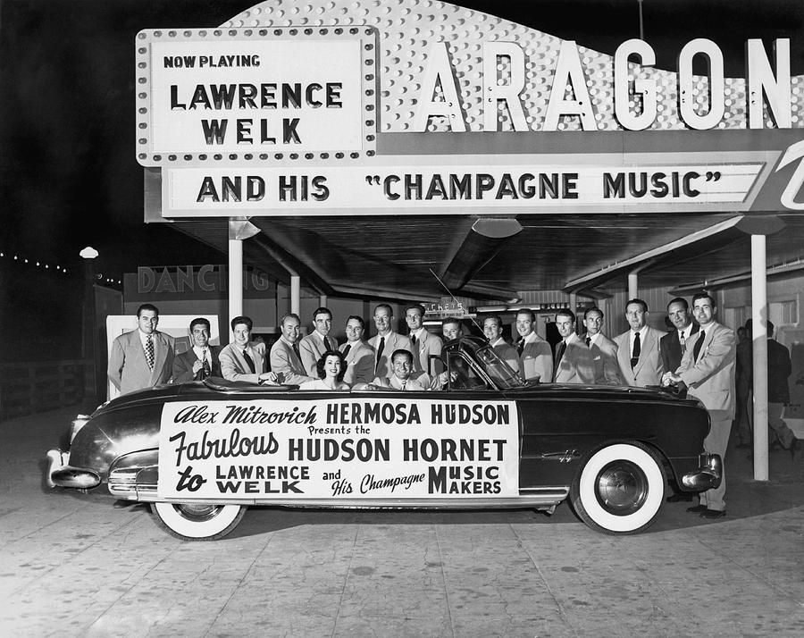 Lawrence Welk In His Hudson Photograph by Underwood Archives