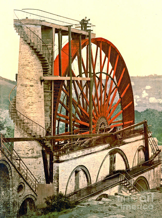 Laxey Wheel 1890 Photograph by Padre Art