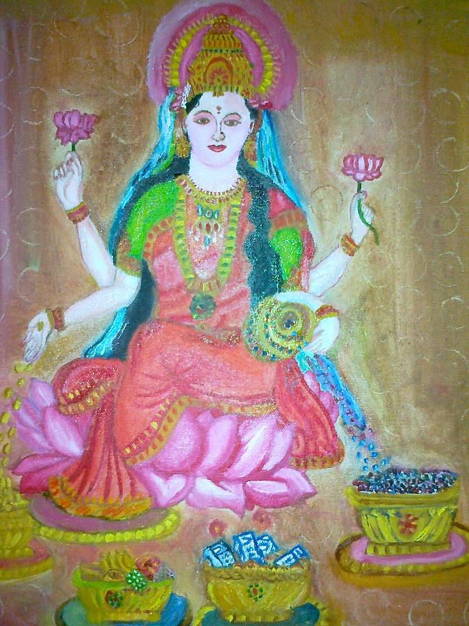 Laxmi Painting by Deepika Chawla