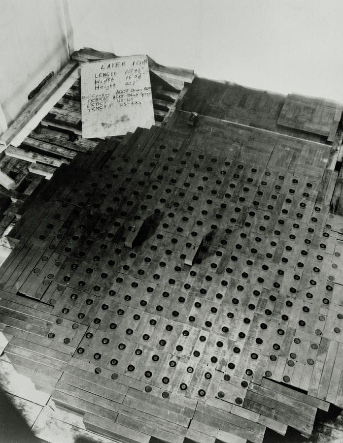 Layers 10 Of Fermis Atomic Pile Photograph by Argonne National Laboratory/science Photo Library