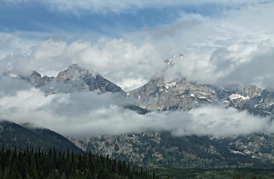 Grand Teton National Park Photograph - Layers of Clouds by Kathy Nikolaus