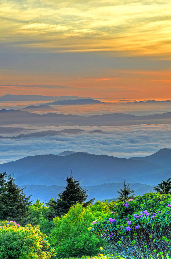 Sunrise Photograph - Layers of Sunrise by Mary Anne Baker Sunrise Photograph - Layers of Sunrise by Mary Anne Baker