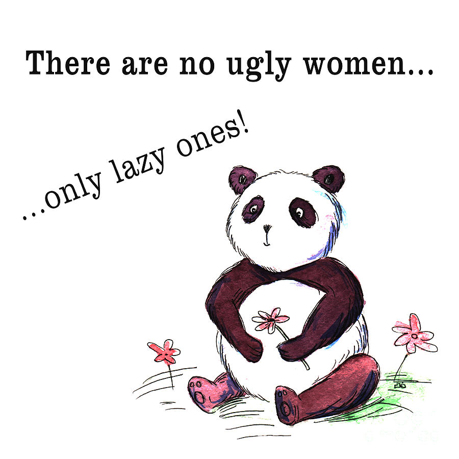 Lazy Digital Art - Lazy Chinese Panda Funny Poster by Jolanta Meskauskiene Lazy Digital Art - Lazy Chinese Panda Funny Poster by Jolanta Meskauskiene