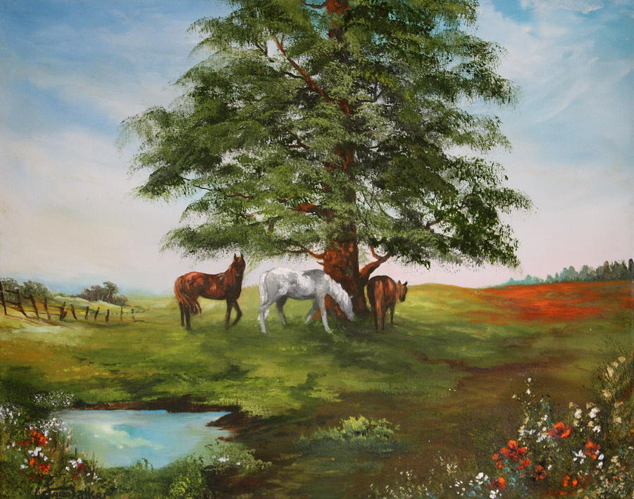 Lazy Days in Summer Painting by Jean Walker