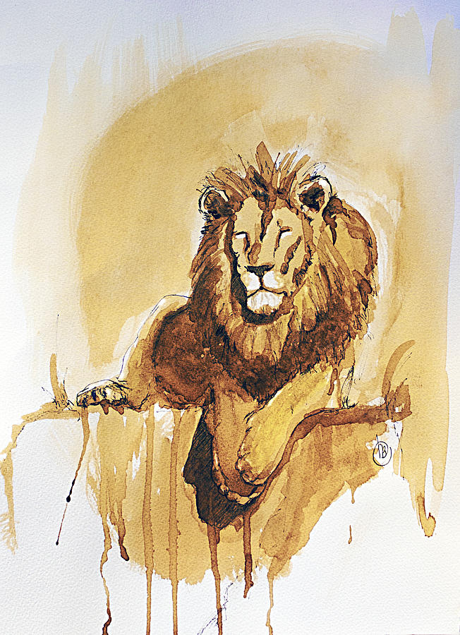 Lazy Leo Painting by Howard Barry