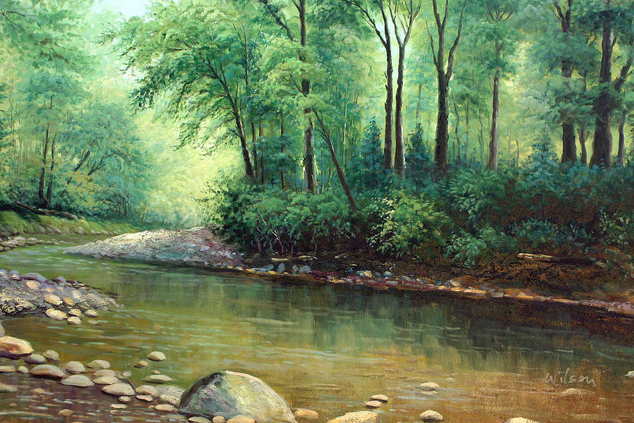 Lazy River Painting by American Artist