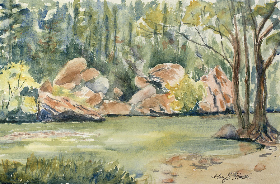 Lazy River Painting by Mary Benke