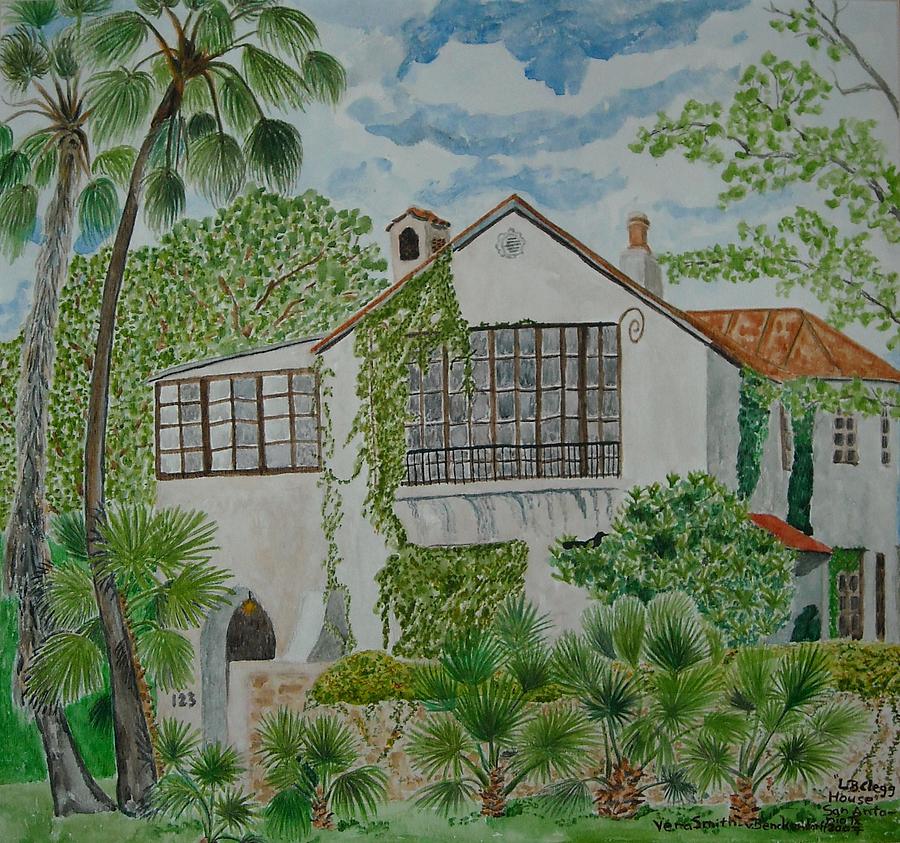 L.B. Clegg House in San Antonio Painting by Vera Smith