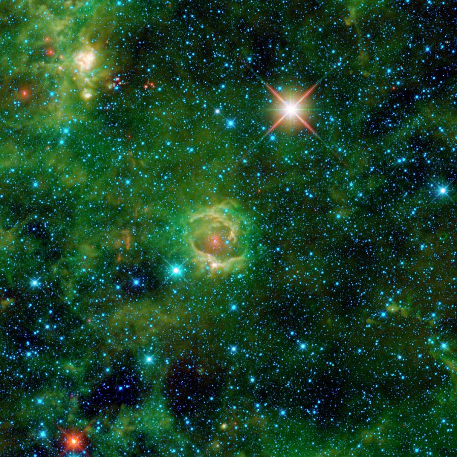 Space Photograph - Lbn 114.55+00.22 Nebula by Nasa/jpl-caltech/ucla/science Photo Library