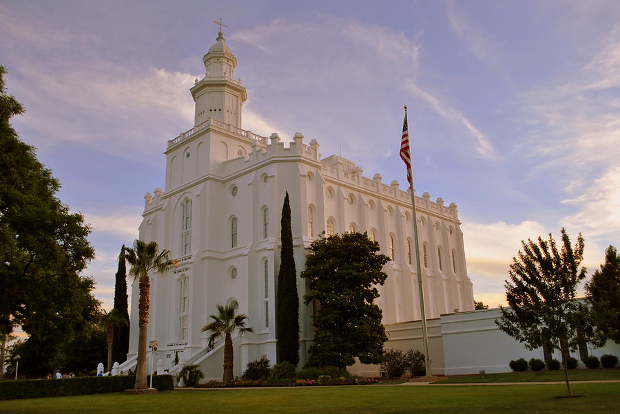 LDS Temple St George Utah Photograph by Nathan Abbott