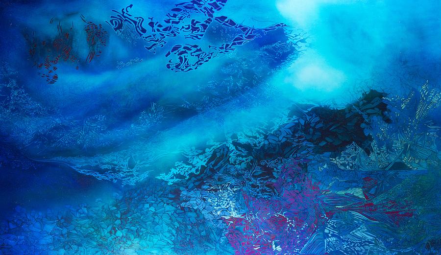 Abstract Painting - le bain des Naiades by Bielen Andre Abstract Painting - le bain des Naiades by Bielen Andre