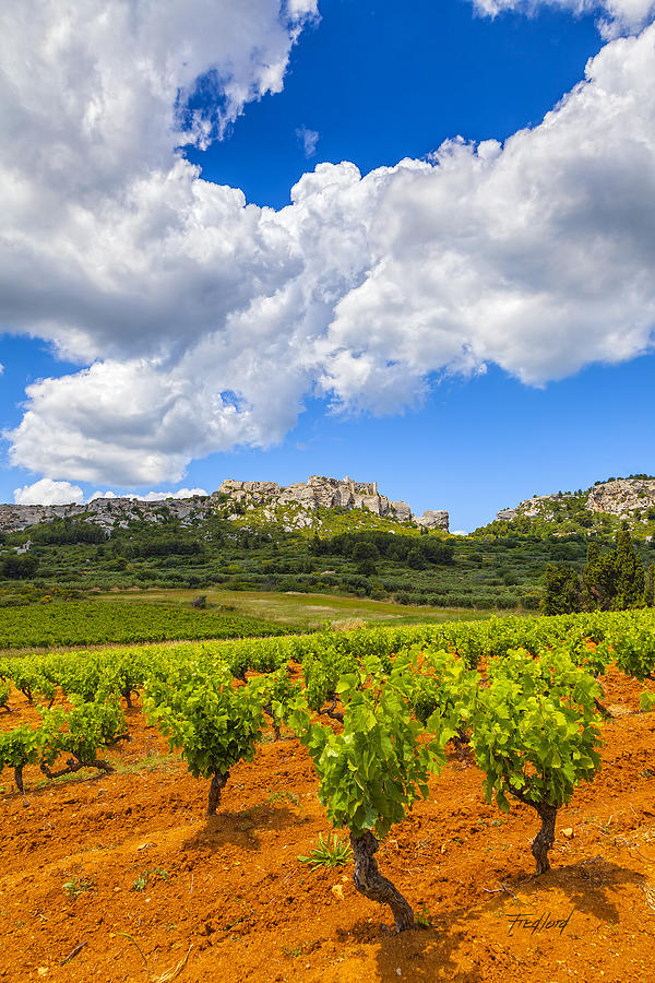 Le Baux de Provence visualisee de la vigne de Sainte Berthe Photograph by Fred J Lord