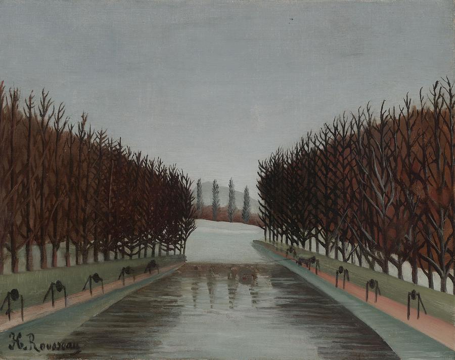 Tree Painting - Le Canal, C.1905 by Henri J.F. Rousseau