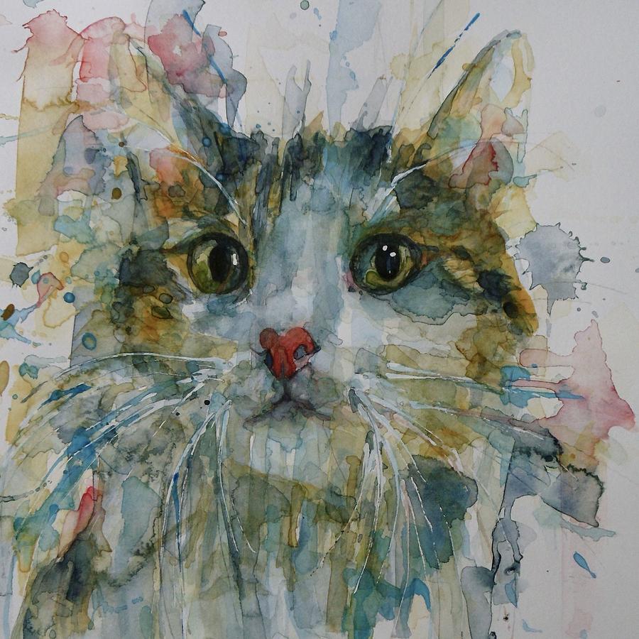 Cat Painting - Le Chat by Paul Lovering