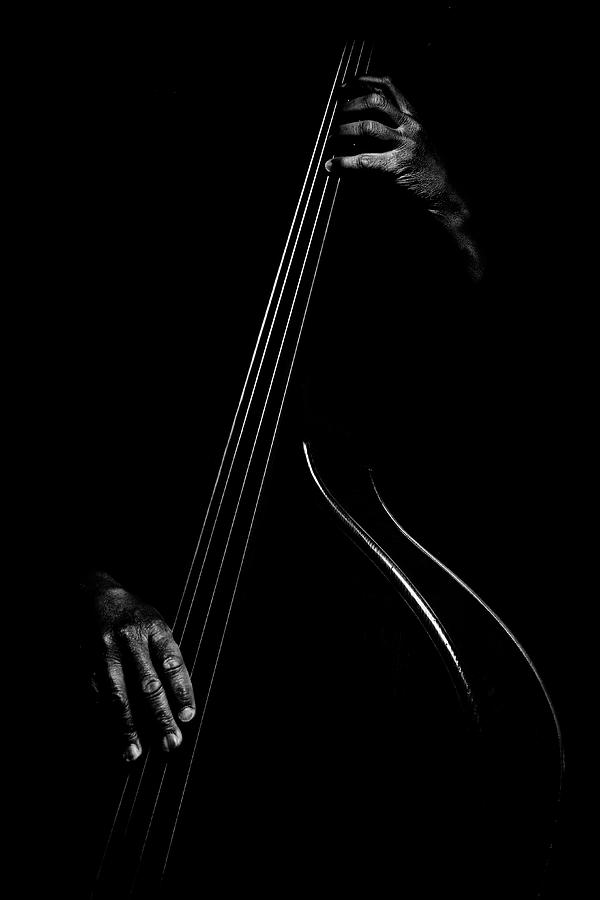 Bass Photograph - Le Contrebassiste by Strugala Didier