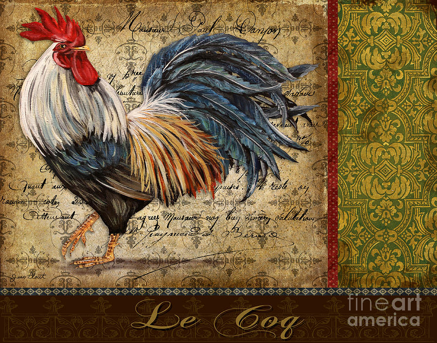 Le Coq-A Painting by Jean Plout