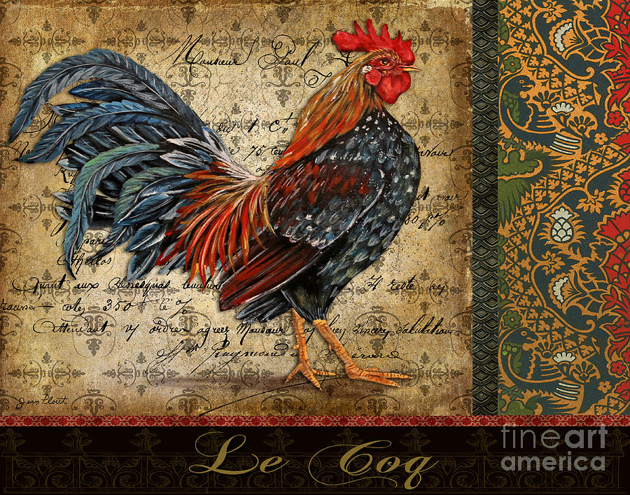 Le Coq-b Painting By Jean Plout