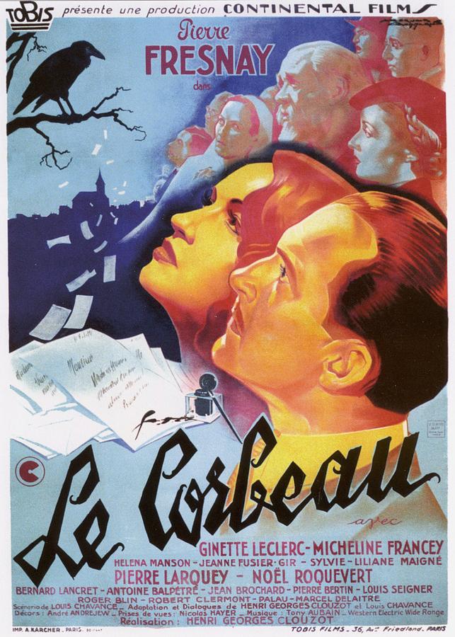 Movie Poster Photograph - Le Corbeau - 1943 by Georgia Clare