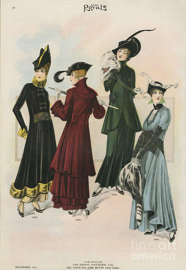 1910s Drawing - Le Costume Royal 1914 1910s Usa  Cc by The Advertising Archives