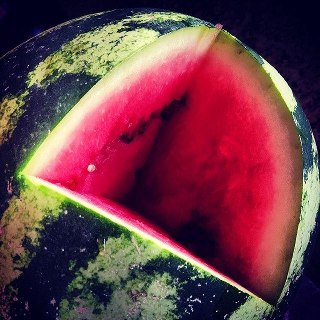 Snack Photograph - Le Falta Un Ojo A La Tarde. #watermelon by Anabelle Perez