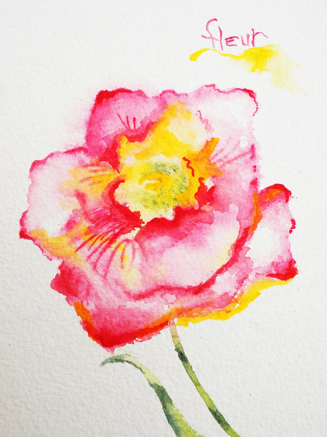 Flower Painting - Le Fleur by Susi Franco