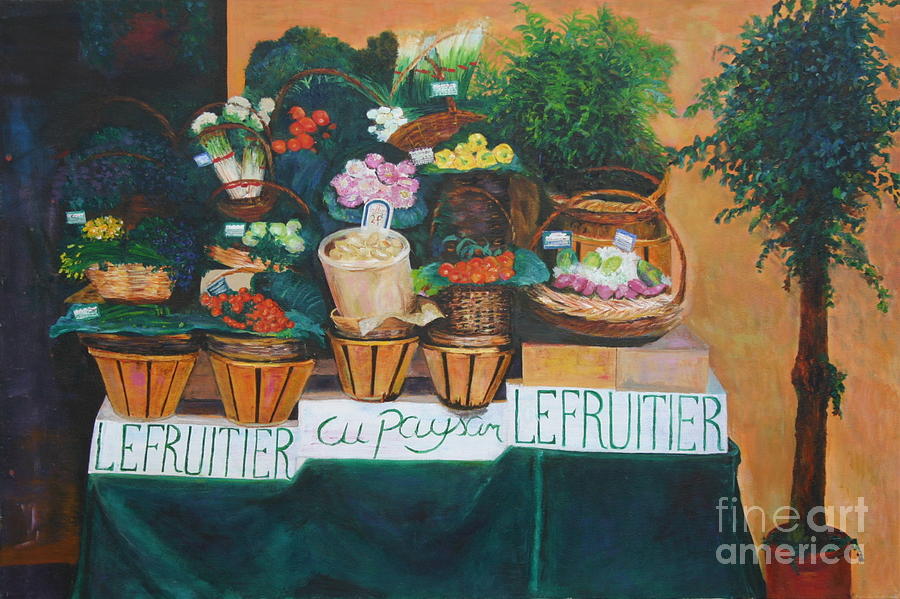 Paris Painting - Le Fruitier by Barbara Lynn Dunn