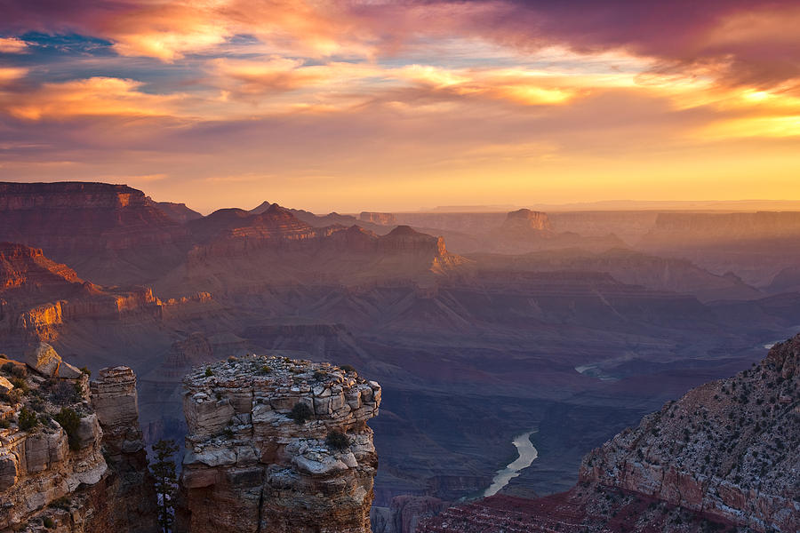 Grand Canyon National Park Photograph - Le Grand Sunrise by Darren White