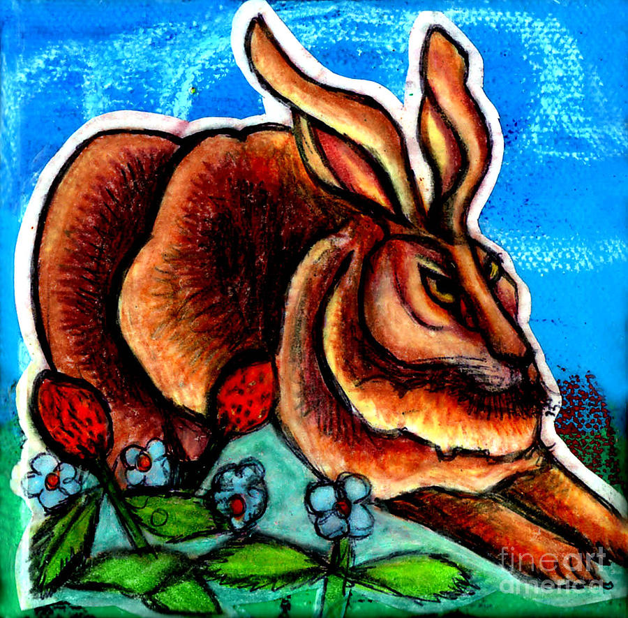 Le Grande Lapin Painting by Genevieve Esson
