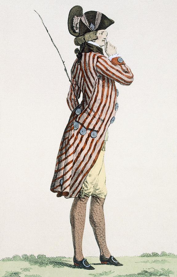 Clothing Drawing - Le Lorgneur, Engraved By Baquoi, Plate by Francois Louis Joseph Watteau