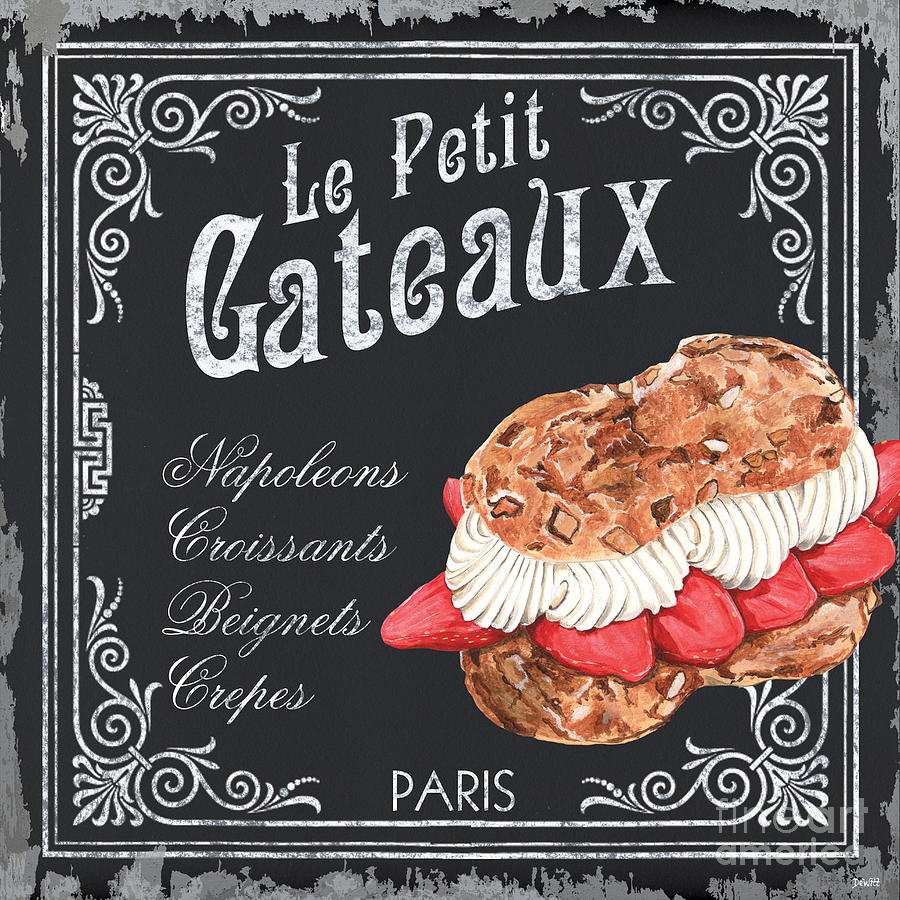 Dessert Painting - Le Petit Gateaux by Debbie DeWitt
