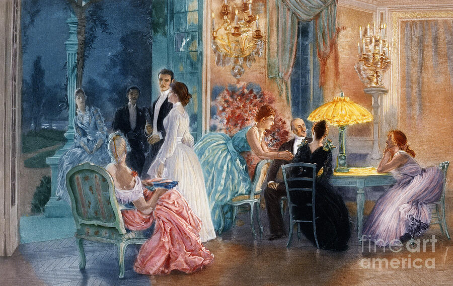 Le Soir au Chateau Painting by Henri Lucien Doucet Fine Art America