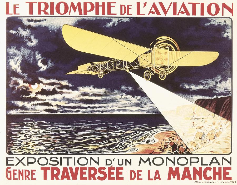 Airplane Photograph - Le Triomphe De Laviation. Exposition by Everett