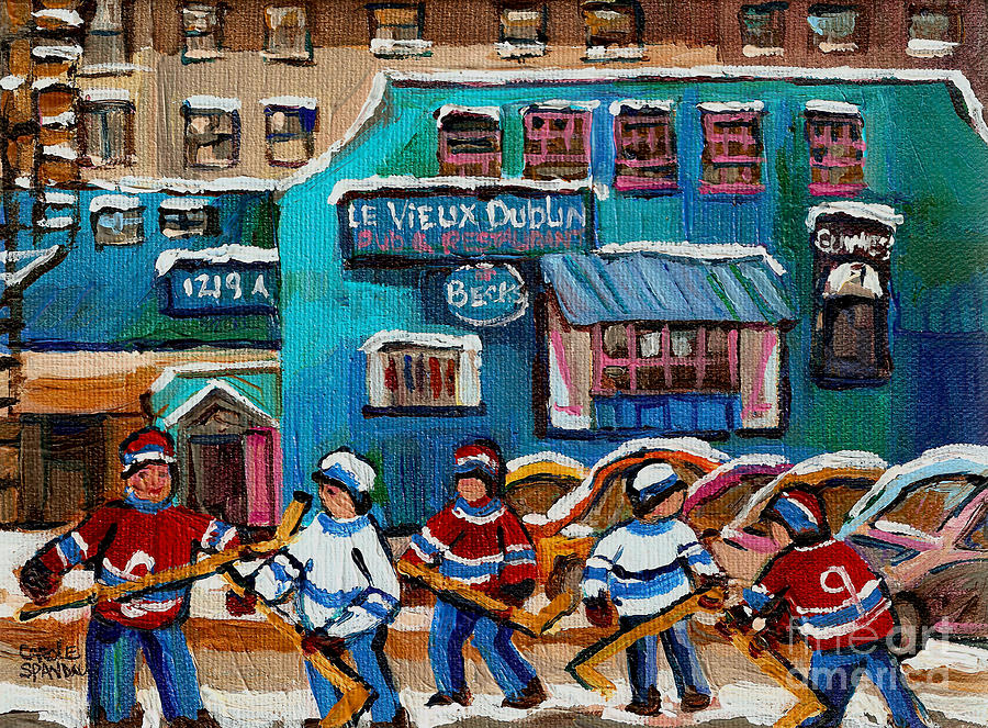 Le Vieux Dublin Pub And Restaurant Painting by Carole Spandau
