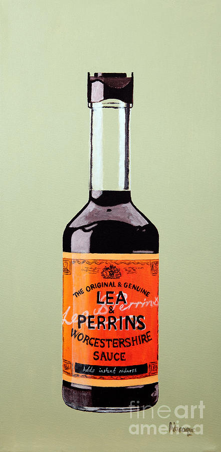 Worcestershire Sauce Painting - Lea and Perrins by Alacoque Doyle