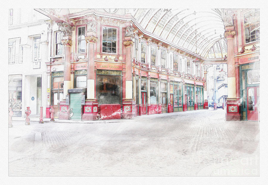 Leadenhall Market Digital Art By Roger Lighterness Fine Art America